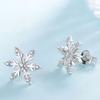 Womens Fashion Elegant Cute Shiny Snowflake Ear Studs Earrings Gift ARI