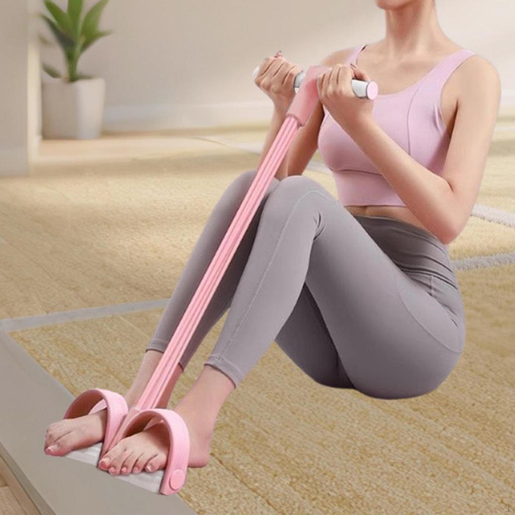 Педаль Эспандер Лодыжка Тяга Тренировка Живот Силовая Тренировка Подъем Туловища Растяжка Эластичная Веревка
