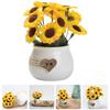 Sunflower Ornament House Plants Artificial Pot Bonsai Table Centerpiece Potted Household