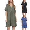 Женский повседневный сарафан длиной до колена, модное удобное платье