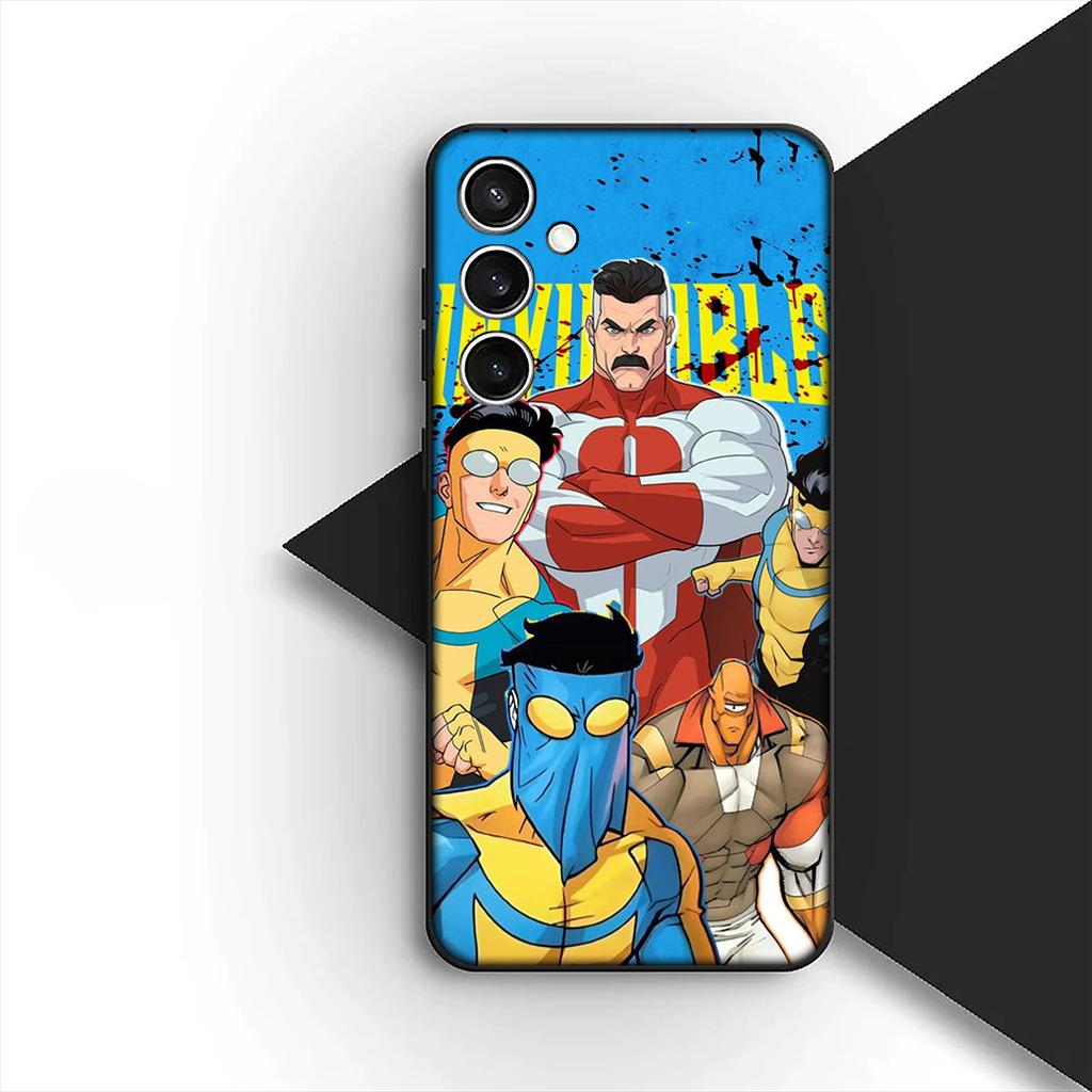 Omnis I-Invincibles Man Silicone Cover for Samsung Galaxy S25 S24 S23 FE Ultra Plus S7 Edge S25+ S24+ A56 5G + Coque Phone Case