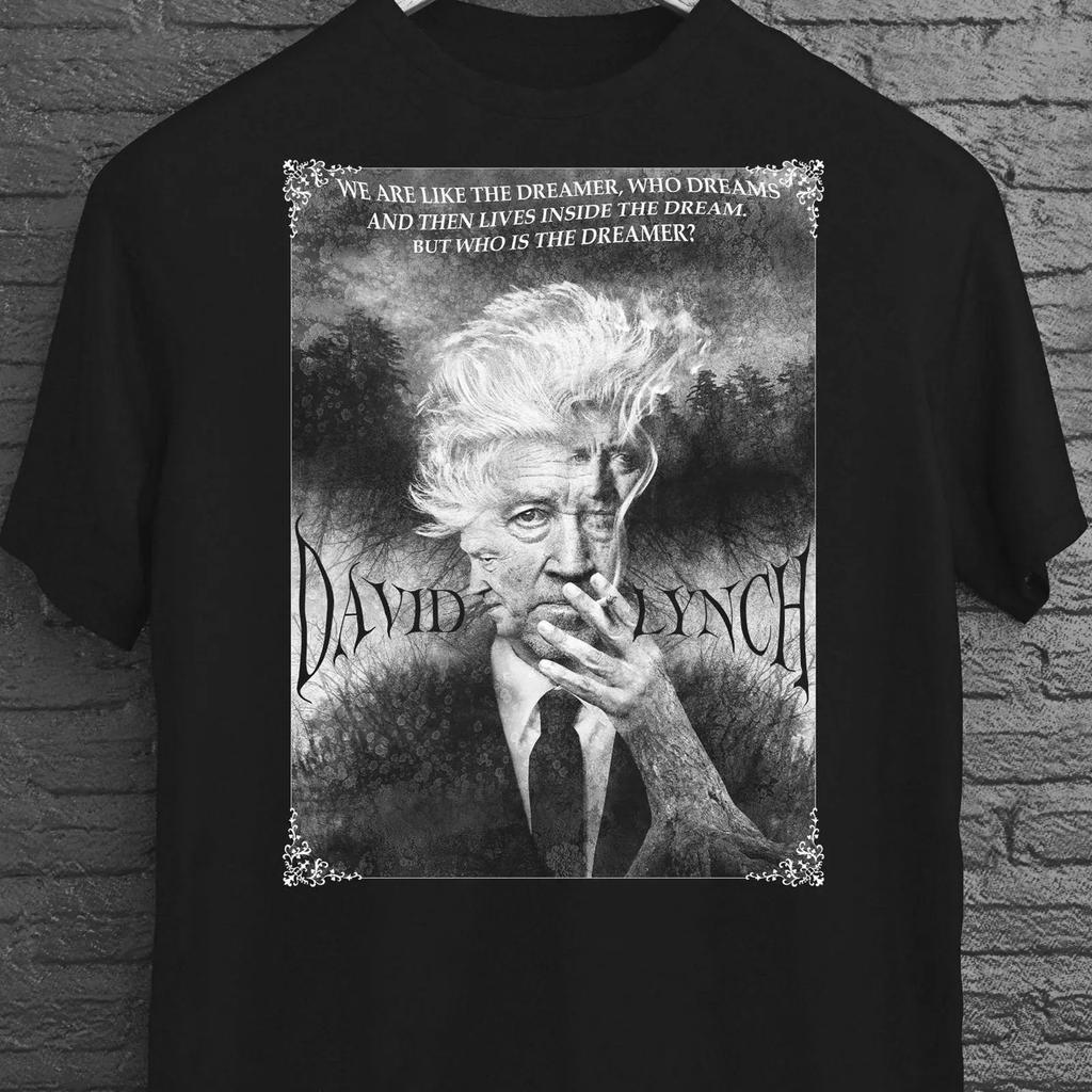 David Lynch T Shirt Movie Legend Horror Gothic Alt Clothes Dark Surreal Abstract Art Vintage Washed Versatile Homme Breathable
