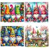 Cartoon Santa Claus Diamond Painting New 2024 5DDIY Diamond Set Full Round Square Cartoon Christmas Gift Decoration