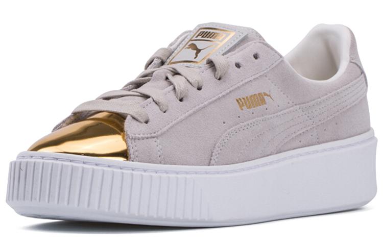 Женские кроссовки Puma Suede Platform Золотой Золотой (Женский) Золотой/Звездный Белый Puma Белый