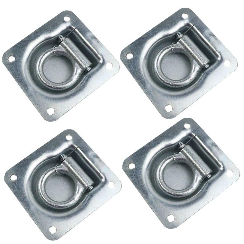 1/2/4 шт. крепежное кольцо, утопленное крепление для пола, кольцо для прицепа, поддон для грузовика, утопленное крепление, D-образное кольцо, подходит для RV, ATV, тягача, кольцо для прицепа