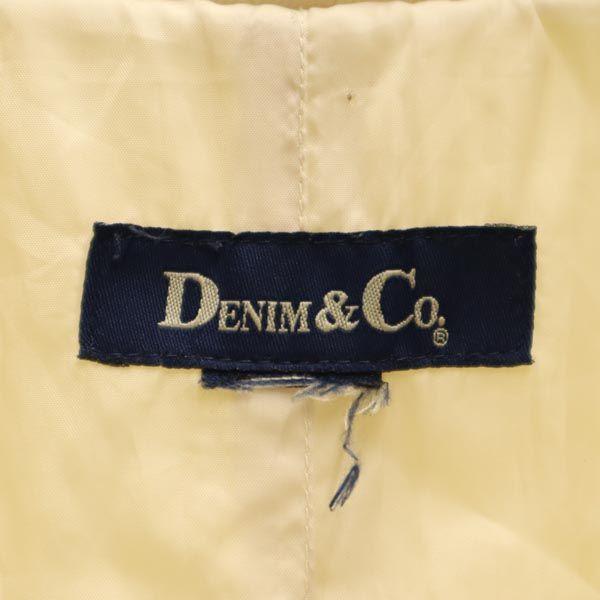 Denim&Co Старое пальто-воротник из нержавеющей стали молочно-белое Женское Б/У