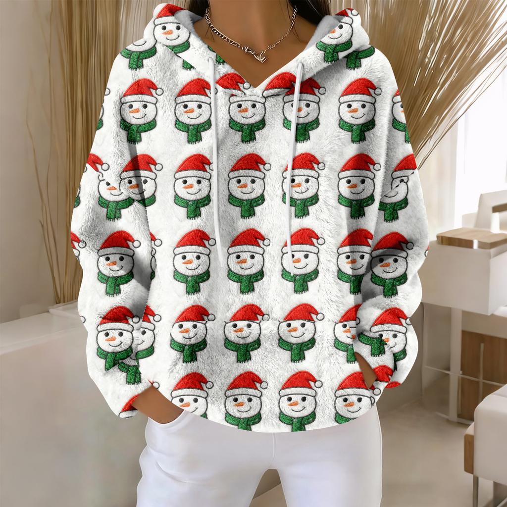 Толстовки для женщин оверсайз зимние плюшевые милые свитшоты пуловер модная осенне-зимняя одежда