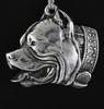 Pit Bull, American Pit Bull Terrier, Pitbull Terrier - Dog necklace in gift box, silver-plated locket for dog fan, striking pendant by Art-Dog brand
