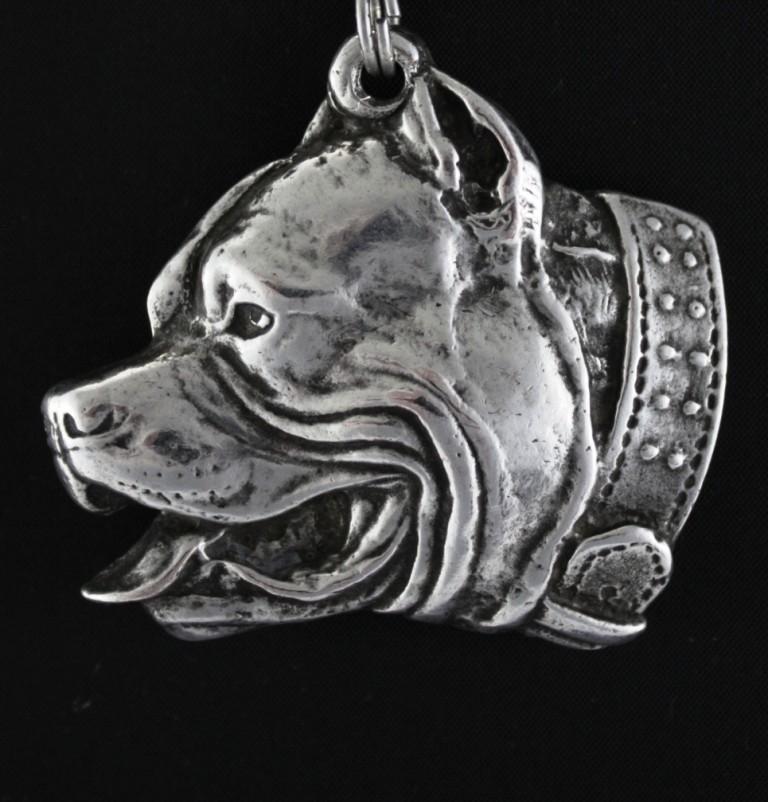 Pit Bull, American Pit Bull Terrier, Pitbull Terrier - Dog necklace in gift box, silver-plated locket for dog fan, striking pendant by Art-Dog brand