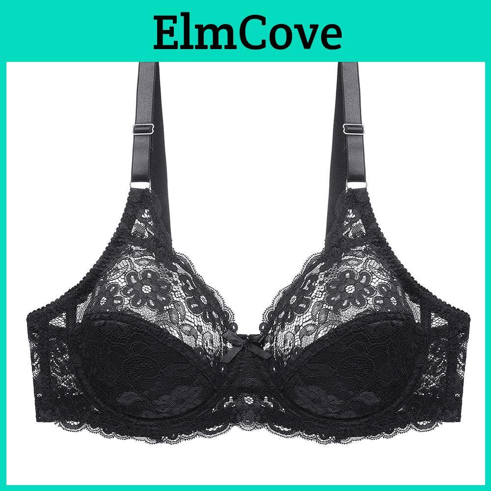 Artdewred Lace Sexy Women Plus Size Bra Mesh Bralette Lingerie Female Unpadded Floral Femme Big Bras