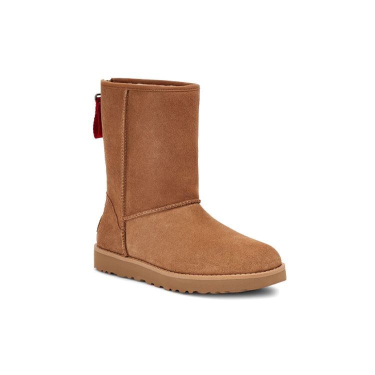 UGG Теплые зимние сапоги из овчины Comfort длиной до середины голени женские сапоги каштановые 1122672-CHE