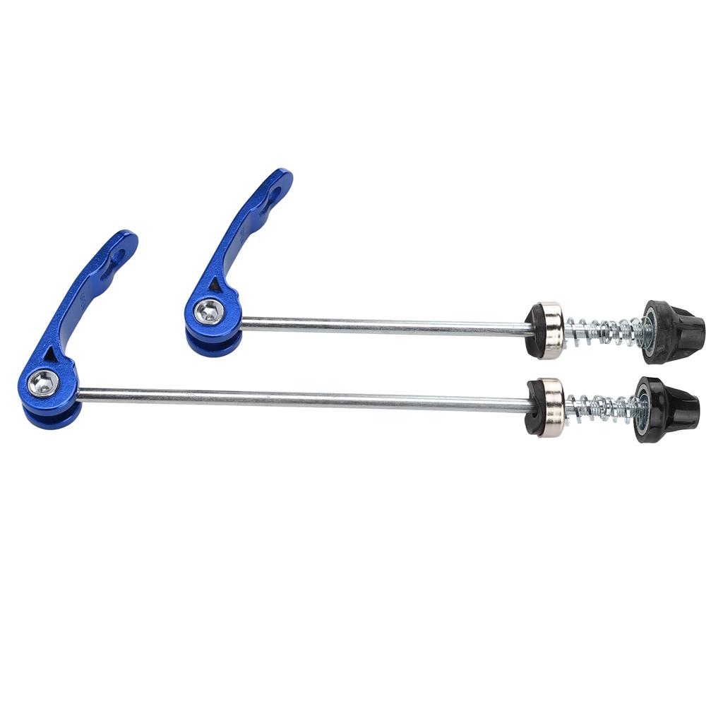 1 Pairset Bicycle Front Rear Quick Release Skewers Wearproof Bike Quick Release LeverBlue