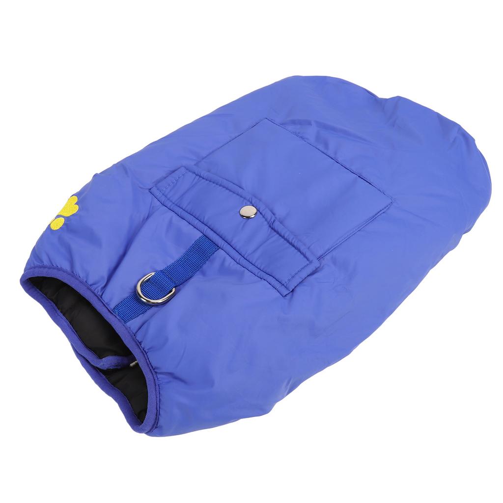 Dog Warm Vest Soft Adjustable Double Sided Wearable Waterproof Pet Cold Weather Coat for Medium Large Dogs