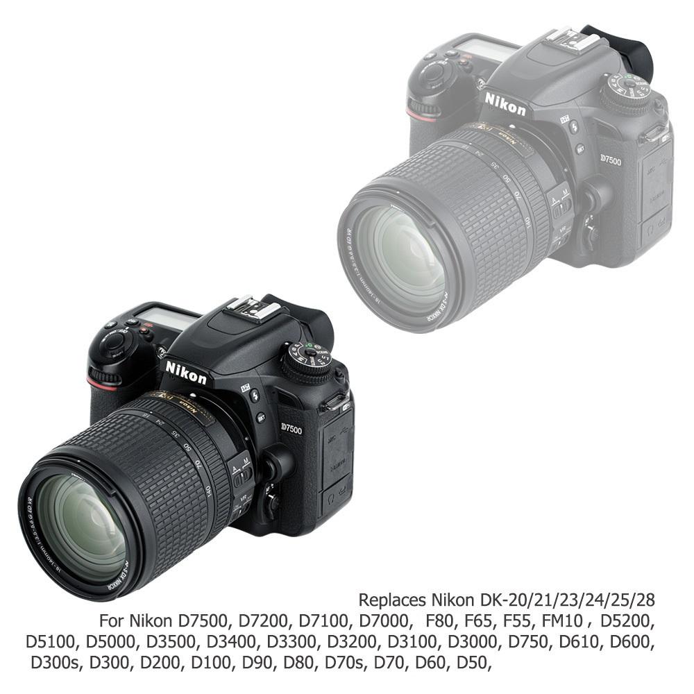 Soft Silicon Camera Viewfinder Eyecup Eyepiece Eyeshade for Nikon D780 D750 D610 D600 D7500 D7200 Replaces DK-20/21/23/24/25/28