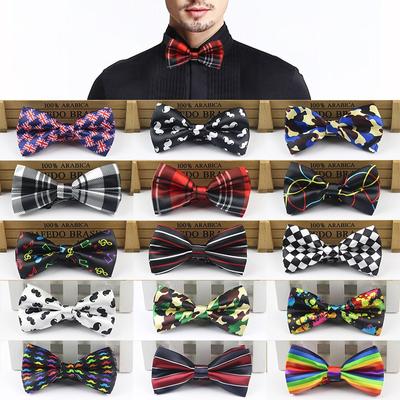 Мужской регулируемый галстук-бабочка, атласный вечерний галстук-бабочка, свадебные деловые красочные галстуки