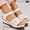 Women Summer Sandals Non Slip Lightweight Shoes Sexy Breathable Slip On Classics Wedge Footwear Comfortable Casual Beach