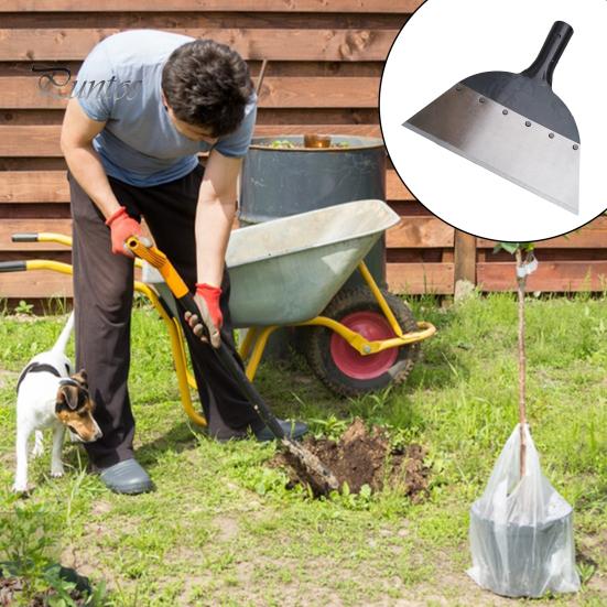Скребок для льда с плоской лопатой, высокопрочный, нержавеющий, устойчивый к коррозии, широко используемый высокоэффективный скребок для очистки сада, инструмент для прополки