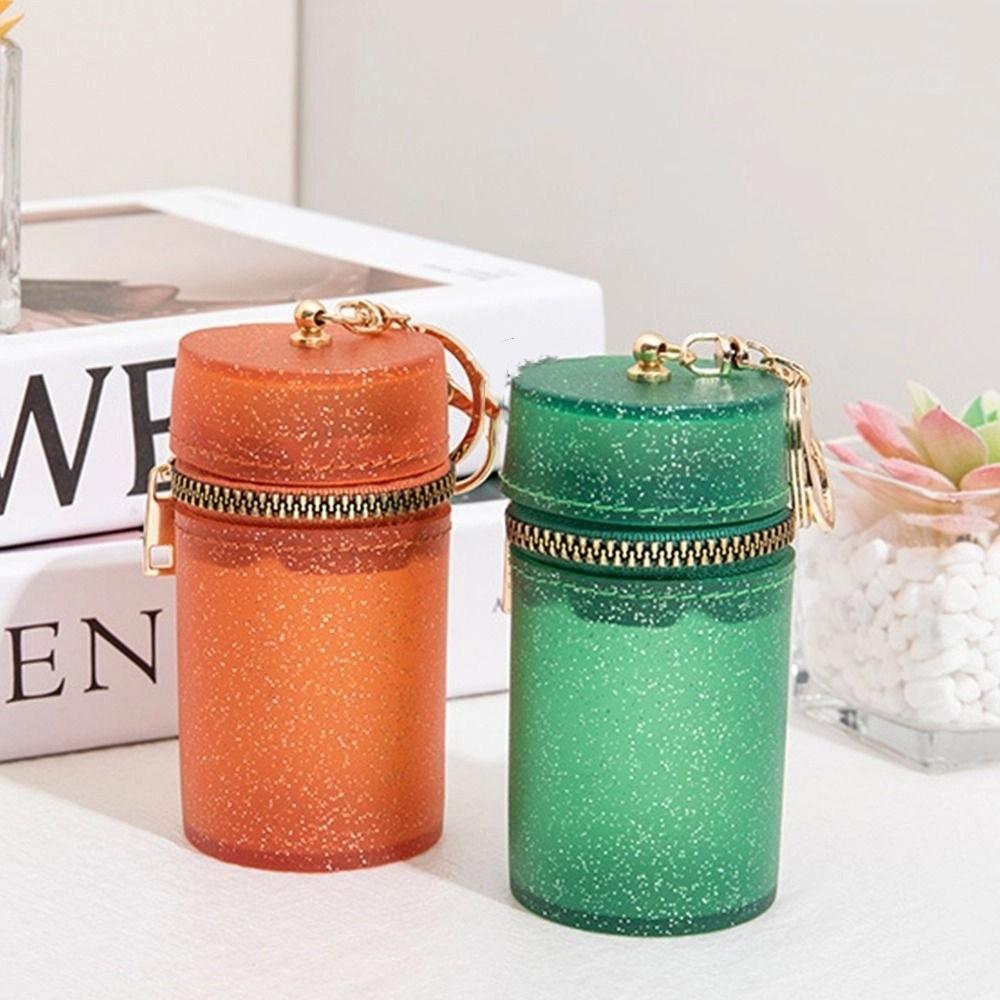 Multifunctional Glitter Lipstick Storage Bag Mini Transparent Lipstick Pouch Outdoor