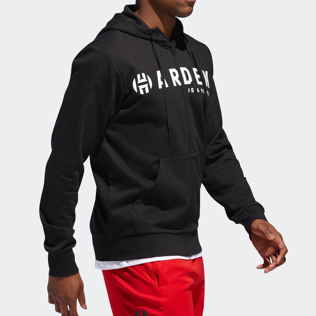 Adidas Баскетбольная куртка Harden Fz Slim Fit, мужские куртки, черная, DW8738