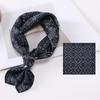 New High-end Style  Imitation Silk Polyester Printed Small Square Scarf for Women's Headscarf Scarf Versatile Small Silk Scarf