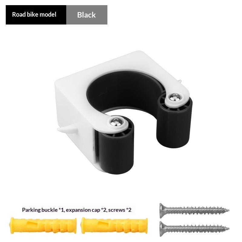 Compact Road Bike Tire Clamp Set with Space-saving Parking Hanger