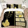 3pcs Harry Potter Bedding Set, Soft Polyester Duvet Cover and Pillowcases Machine Washable Seasons all suitable 75