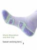 Sports Socks for Women 2026 New Popular Style Mid-Calf Towel Bottom Sweat-Absorbent Breathable Long Fitness Outdoor Running Socks