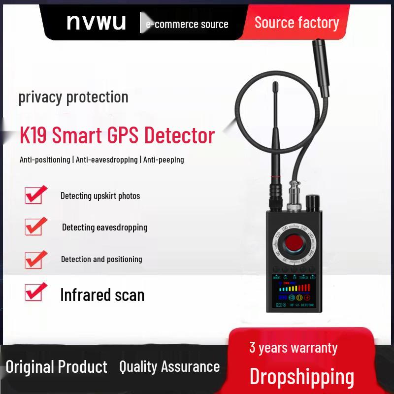 K19 Wireless Strong Signal GPS Camera and Bug Detector - Anti-Peeping, Anti-Eavesdropping, Anti-Positioning Scanner