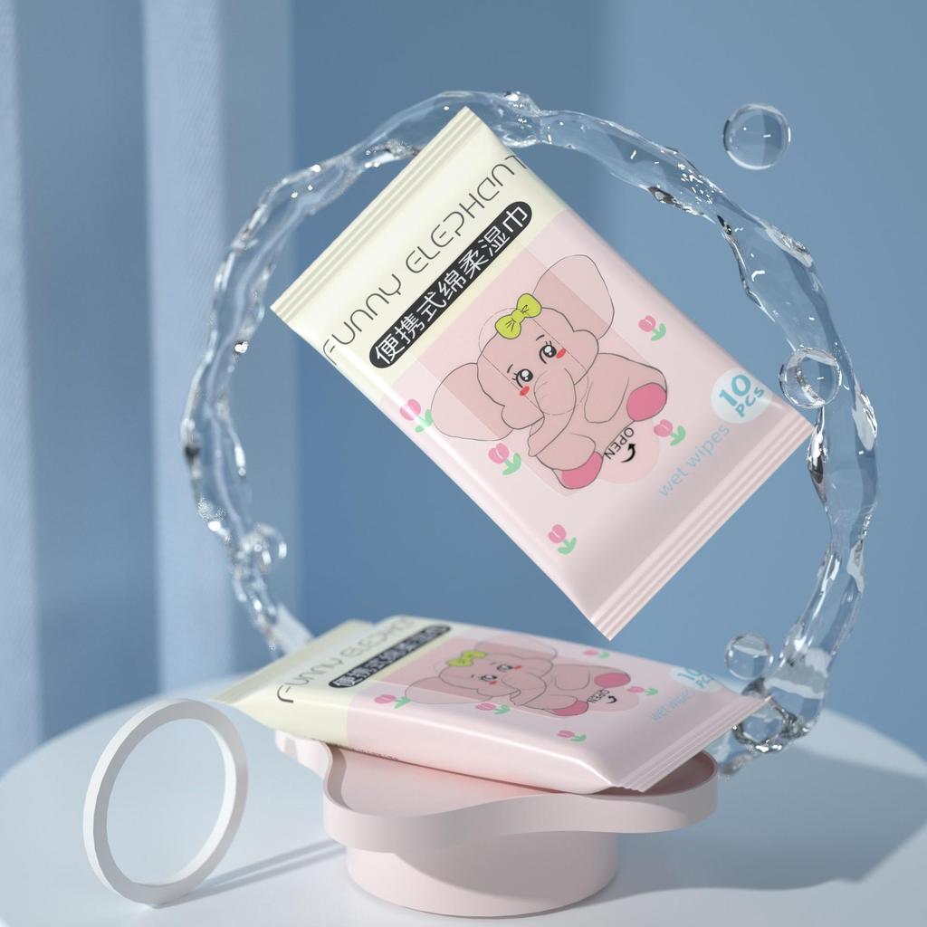 Infant Hand & Mouth Cotton Soft Wet Wipes - Gentle Clean for Baby