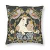 Whippets And Strawberry Thieves Pillowcase Polyester Linen Velvet Printed Zip Decorative Sofa Cushion Cover 45X45