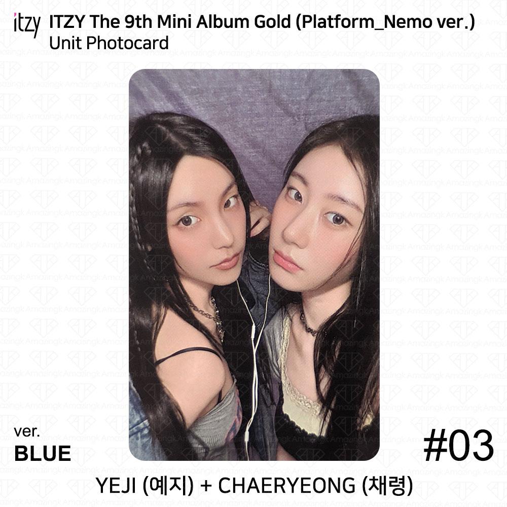 ITZY 9-й мини-альбом Gold Platform Nemo ver Фотокарта Постер QR YEJI RYUJIN KPOP