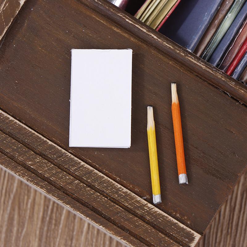 Мини Канцелярские принадлежности Имитация Карандаш 2 Модель Блокнота Уменьшенная Версия Обучающие Принадлежности