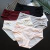 Bow Waist Women's Underwear with Ice Silk Comfortable Hip Lifting Triangle Made of Pure Cotton Panties