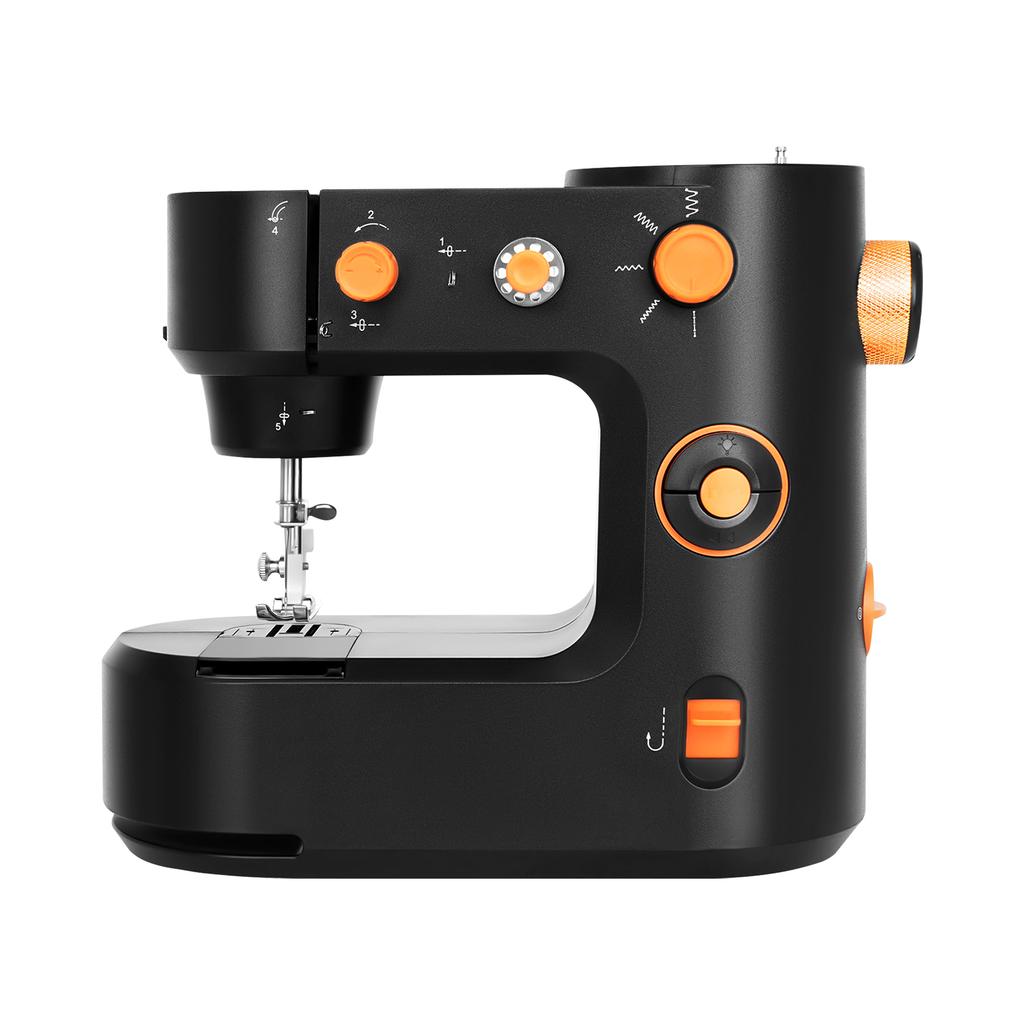 Портативная электрическая швейная машина с ножной педалью, 2-в-1 с двойной скоростью для домашнего DIY-ремонта одежды, шитья джинсовых рубашек и брюк