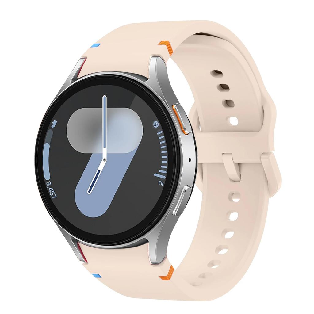 Новый оригинальный силиконовый ремешок для Samsung Watch 7 6 5 Pro 44мм 40мм 45мм Спортивный браслет для Galaxy Watch 6Classic 43мм 47мм Ремешок