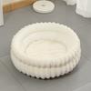 Новая разборная круглая лежанка для питомцев, толстая, теплая, водонепроницаемая, гнездо для собак и кошек, всесезонный домик для маленьких и средних собак со съемной подушкой