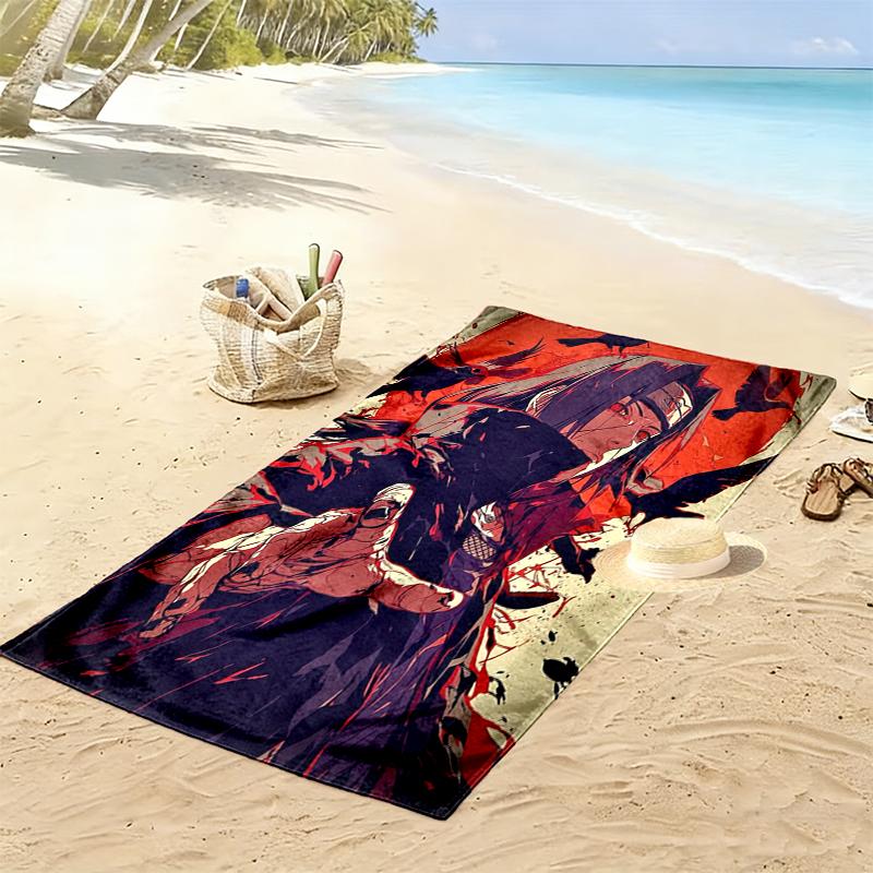 1pc naruto Beach Towel, Multi-functional Beach Towel for Outdoor Activities Beach Swimming and Travel