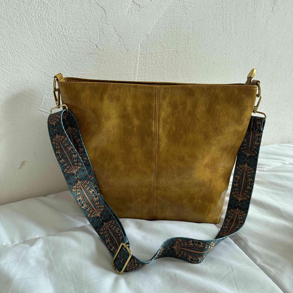 Винтажная женская сумка через плечо, сумка-хобо большой емкости, модная сумка через плечо из искусственной кожи