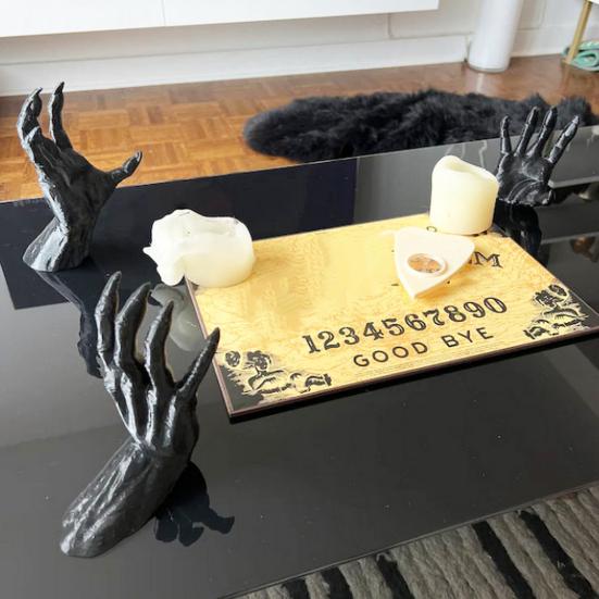 Wall Gothic Hand Sculpture Devil Hand Candle Holder Terror Hand Halloween Wall Decor for Living Room Entryway Horror Themed Party