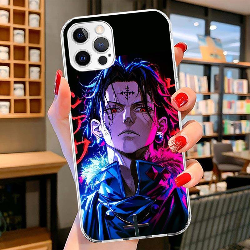 Huner X-Hunters Chrollo Shizuku Cover Phone Case For iPhone 16 17 Air 15 14 Pro Max 16E Phone Case 13 Mini 12 11 7 SE 8 Print Pa