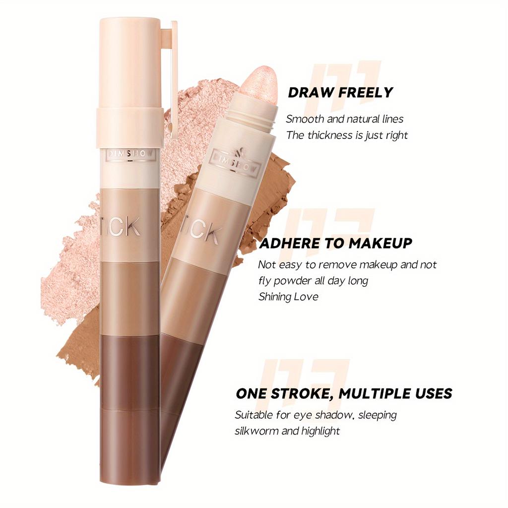 5 в 1 набор теней для век карандаш бархатный матовый пигмент мерцающий хайлайтер макияж комбинированный розовый коричневый мини тени карандаш косметика