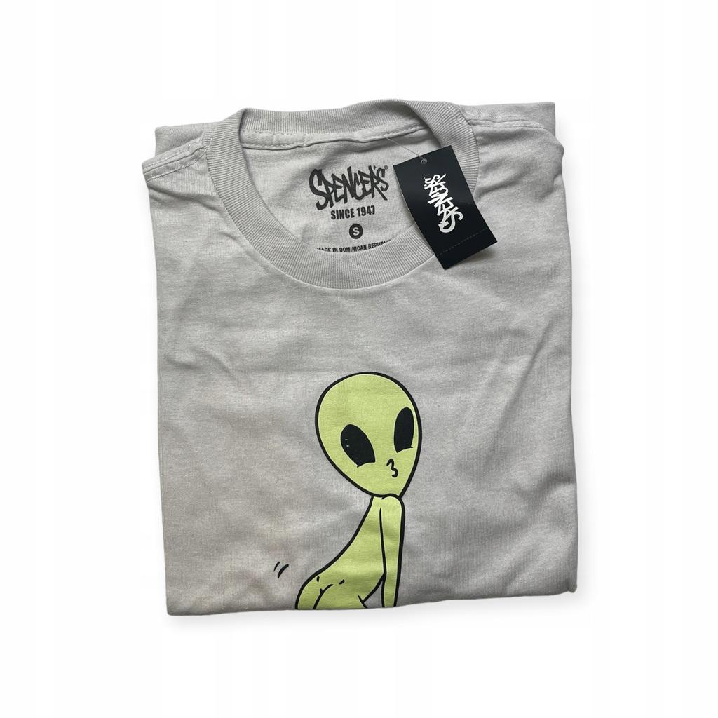 Koszulka T-shirt męski okrągły dekolt SPENCER'S nadruk S