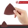 LEONTOOL #400 Sandpaper, Triangular, Velcro, for Woodworking, 80mm, Pack of 30, for Metal, Mirror Polishing, Fabric Polishing, Grinding Plastic, and G