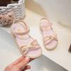 2026New Summer Sandals for Girls Soft-soled non-slip princess shoes Children's Bowknot Open-Toe Beach Shoes