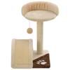 Cat Scratching Post with Sisal 40 cm Beige and Brown
