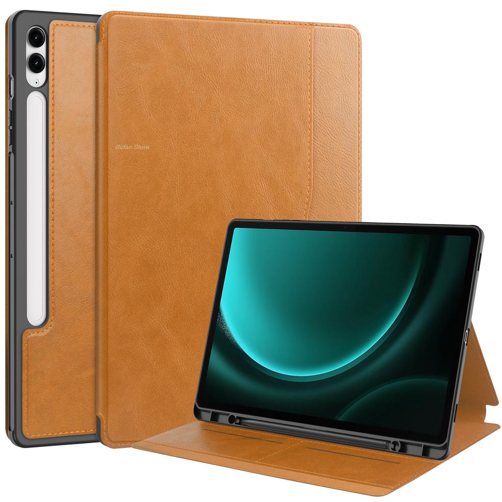 Чехол для Samsung Galaxy TAB S9FE S9 11 дюймов A9 Plus SM-210 SM-X510 X516 SM-X716B X718U Бизнес-планшеты Обложка с функцией автопробуждения