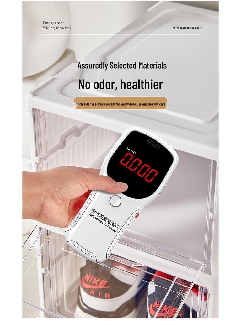 Складная коробка и стеллаж для хранения обуви без установки