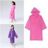 Kid Raincoat Eva Thickened White Translucent Resistant Rainwear Lightweight Emergency Poncho for Girls