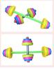 Children's Plastic Weightlifting Toy Set: Toddler Barbells & Dumbbells for Sensory Integration and Exercise
