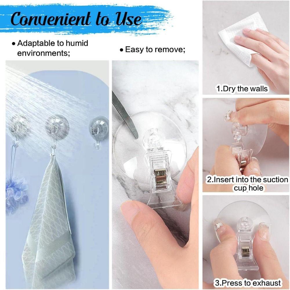 10Pcs 360° Rotatable Suction Cup Clip Multifunctional Retail Sign Clip Price Tag Holder Kitchen Use